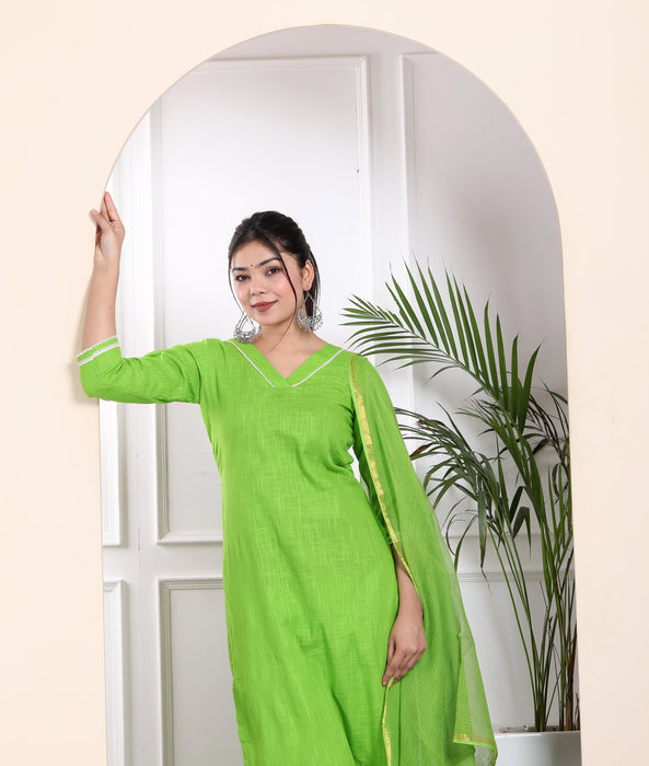 PARROT GREEN 3 PIECE SUIT SET