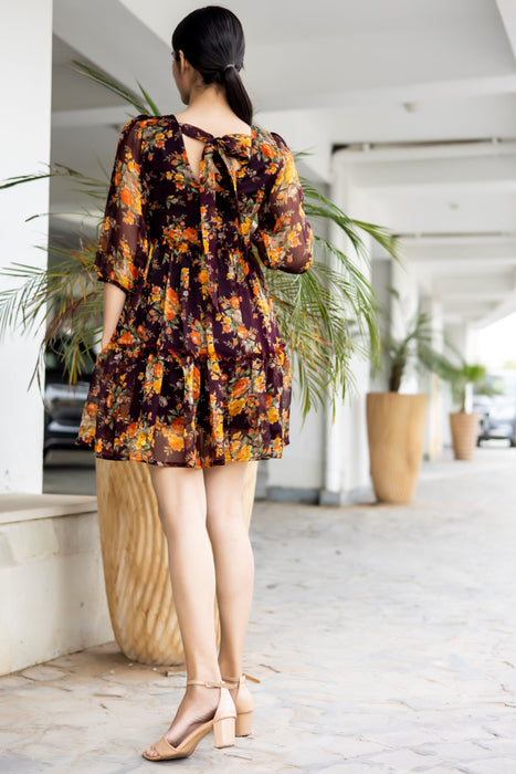 FLORAL TIER DRESS