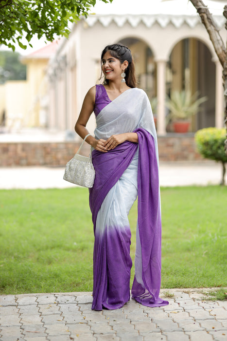 Sequins Fantasy (Pure Georgette Sequins Work Saree)