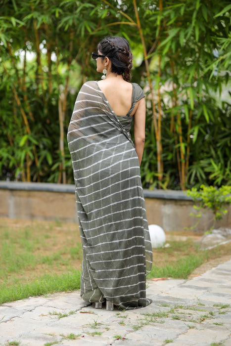 Breezy Delight (Lehriya Chiffon Saree)