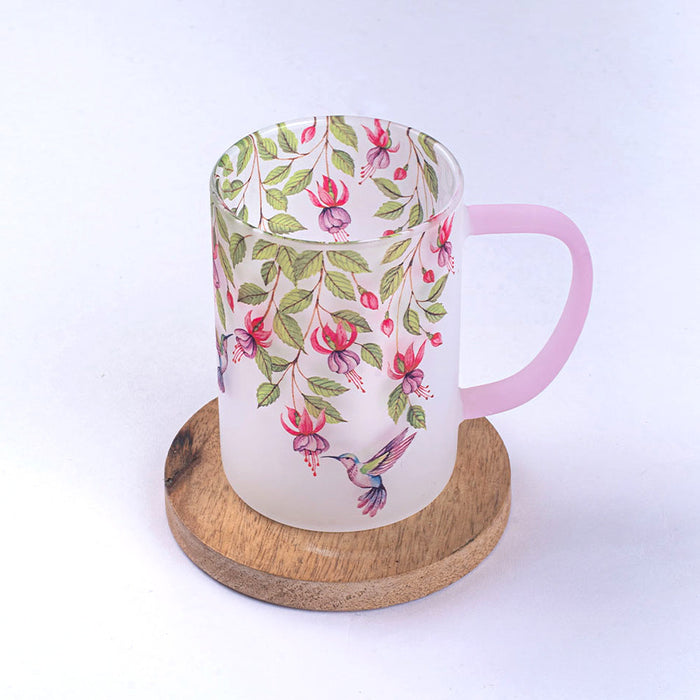 Pink Fuschia Bell Frosted mugs - Set of 2 and 4