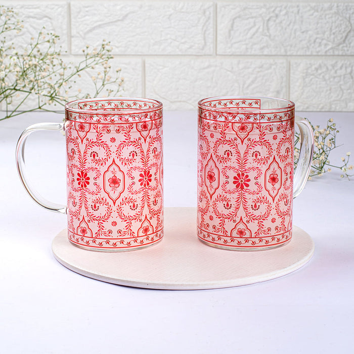 Scarlet Symphonies Clear mugs - Set of 2 and 4