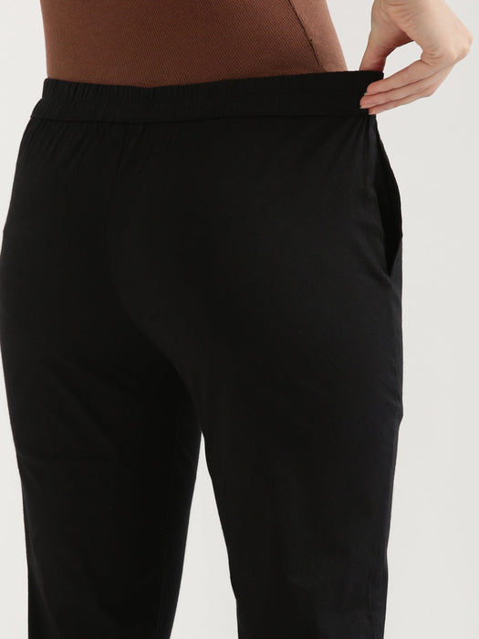 Black Stretchable Pants For Women-CK-06-BLACKPANT