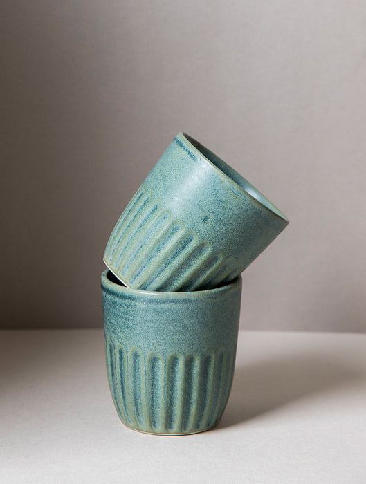 Ceramic Stoneware Kulhad - Cyan