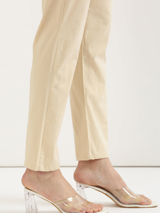 Beige Stretchable Pants For Women-CK-05-BEIGEPANT