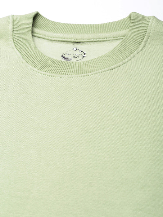 Mint Green Sweatshirt For Women-CK-MINTGREENSWEATSHIRT