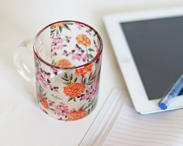 Marigold Glass Mug - Gift Set