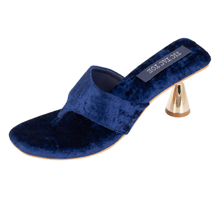 Navy Blue Velvet Angootha Block