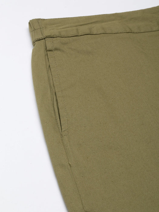 Military Green Stretchable Pants-CK-01-OLIVEPANT