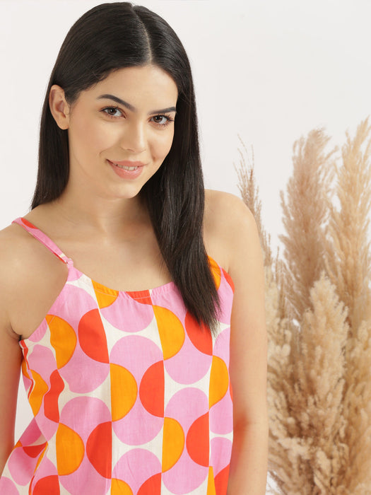 Sleeveless GeoMatrix Co-ord Set-CK-GEOMATRIX-SL