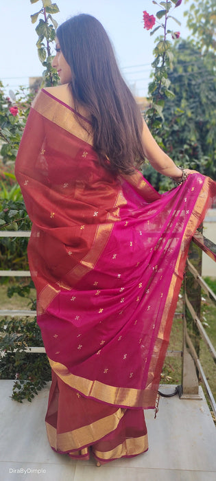 Silk Symphony Maheshwari Silk Saree