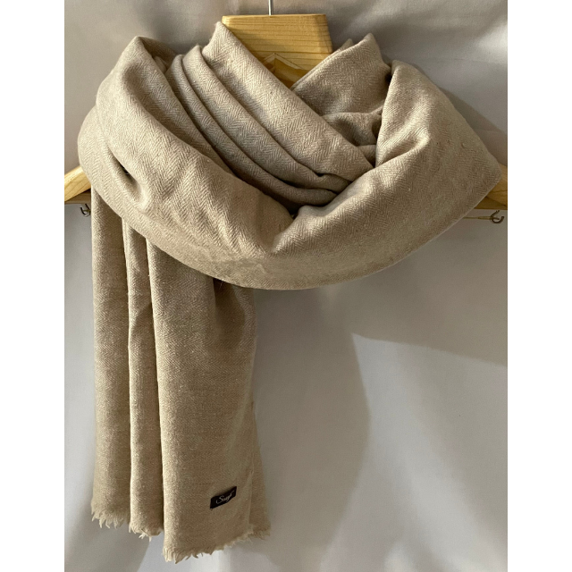 Handloom Cashmere Oversized Scarf | 100% Pure- Made In India