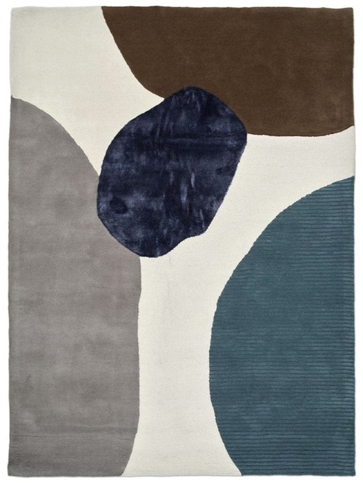 Profound Wool & Silk Rug - Ivory Teal