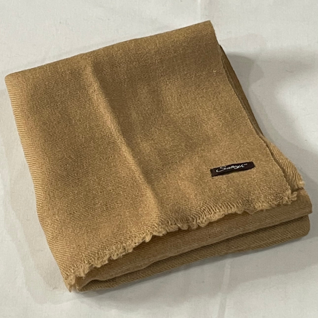 Pure Camel Wool Scarf | Muffler | 100% Camel Wool | Handspun & Handwoven | Unigen