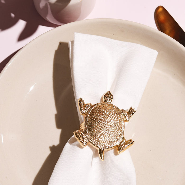 Elegant Napkin Rings for Dining Table, Tortoise