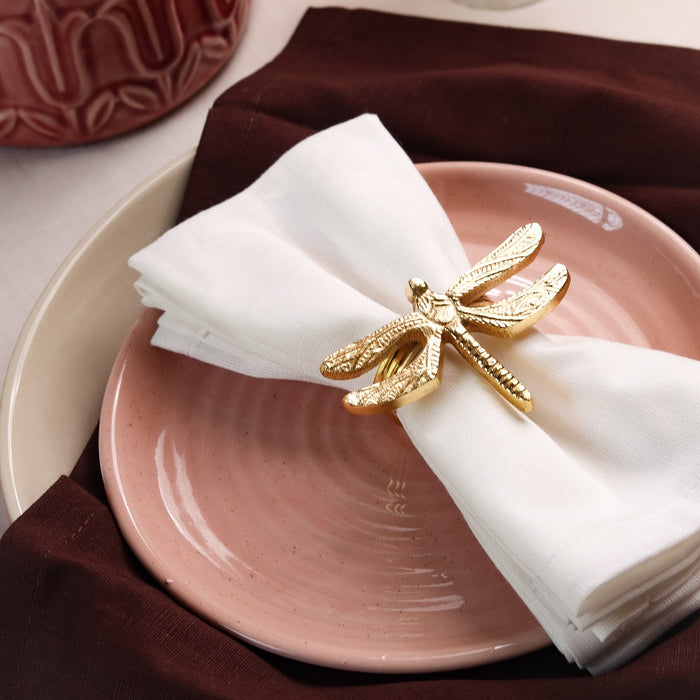 Elegant Napkin Rings for Dining Table, Dragonfly