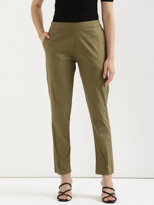 Military Green Stretchable Pants-CK-01-OLIVEPANT