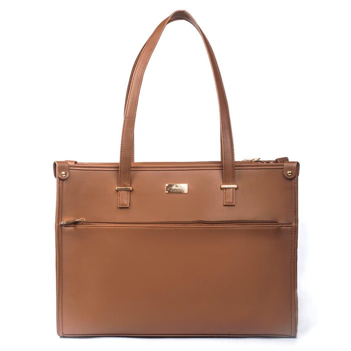 Mocha Elegance Box Tote bag