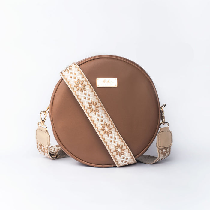 Mocha Elegance Orbit Sling bag