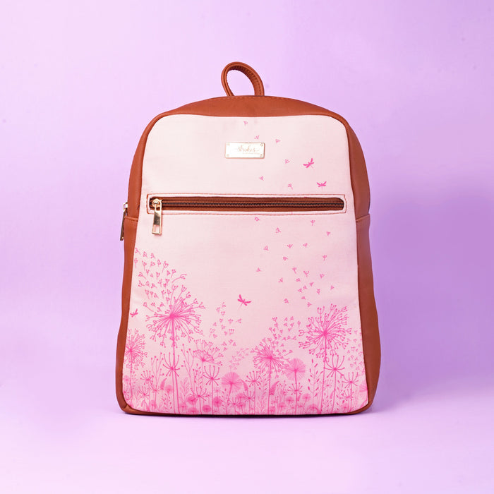 Pink Dandelions Compact Backpack