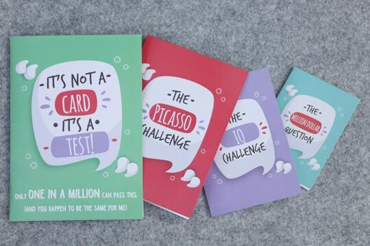 Valentine card in a card