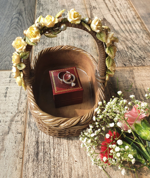 The Metallic Rose Basket