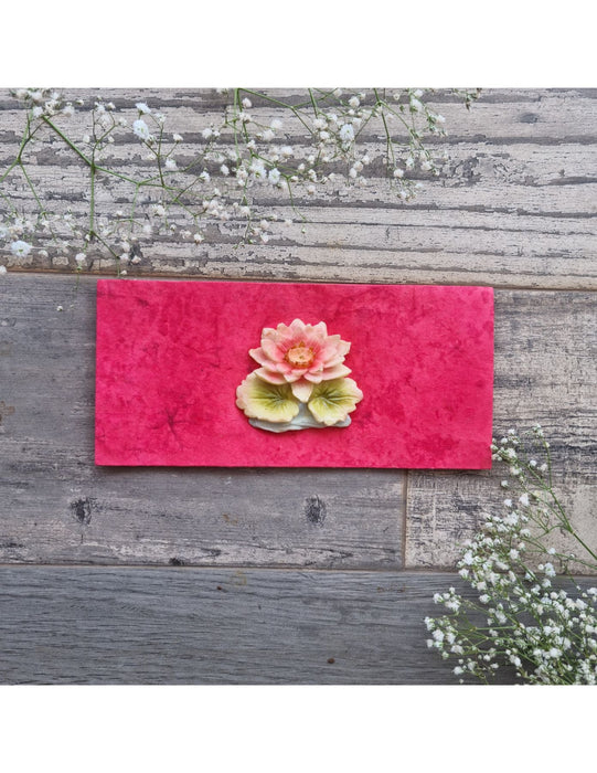 Floral Envelope Set: Rosa Cream Rosa Hibiscus And Floret Peach Combo