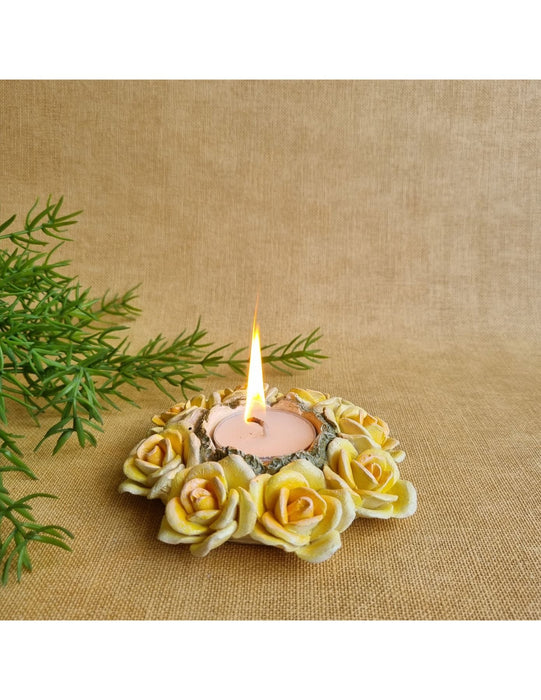 Rosy Yellow Tealight Holder