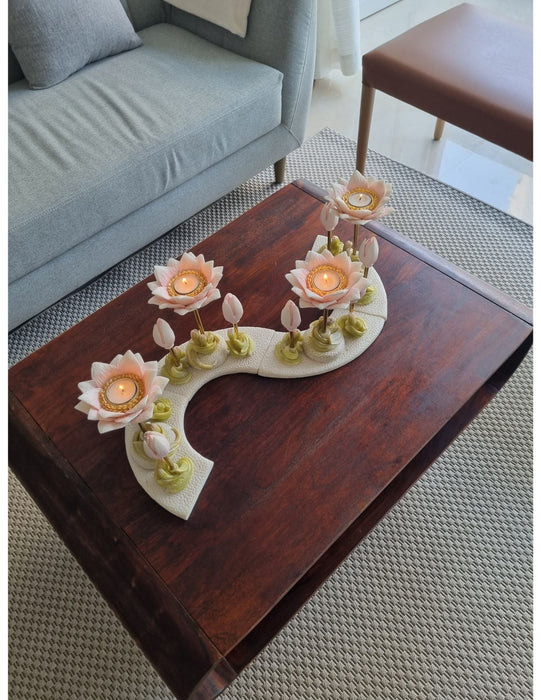 Wilderness Floral Candle Stand