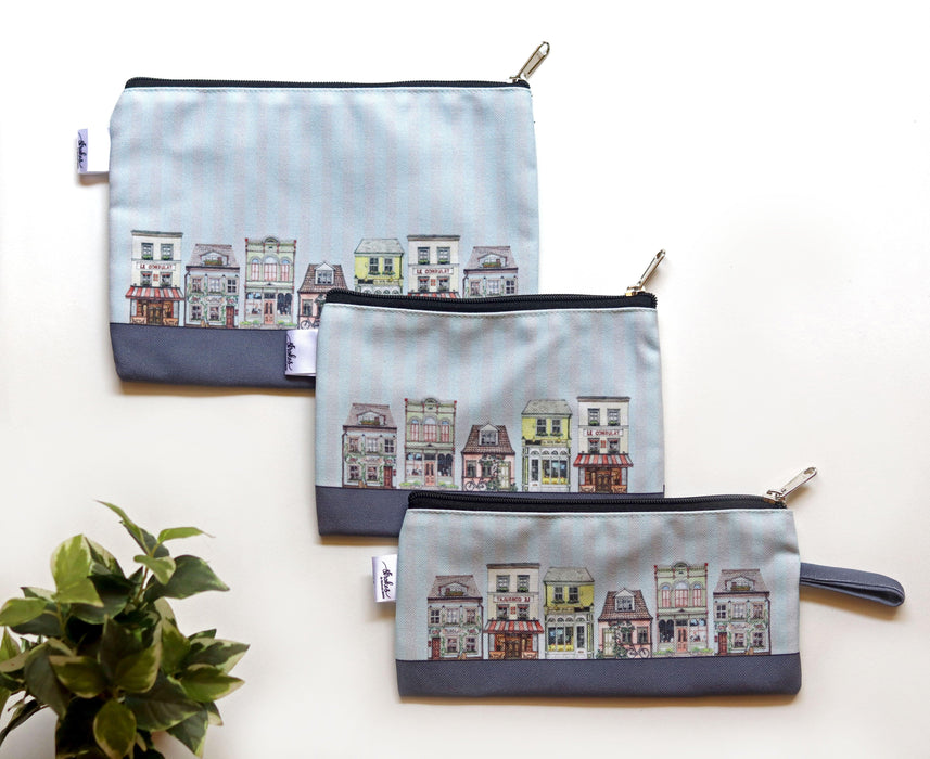 Old Town Road Multi-purpose pouches (Set of 3) - Strokes by Namrata Mehta