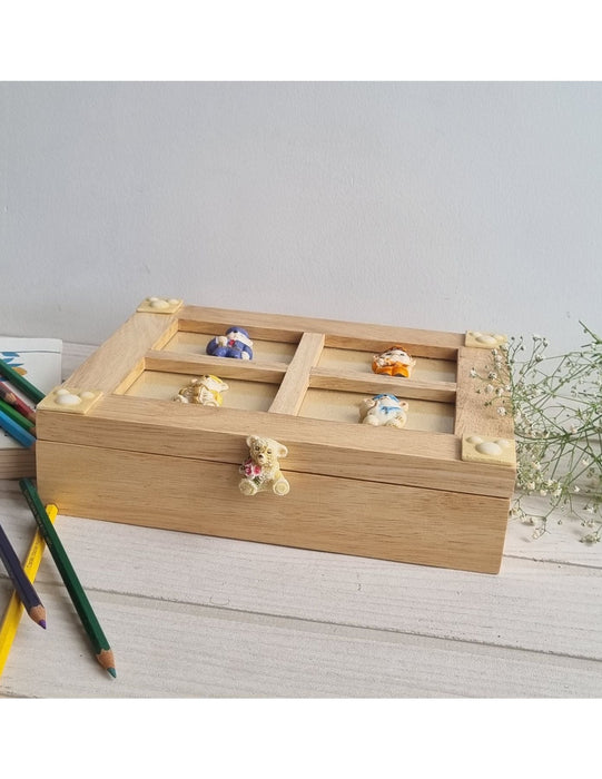 The Bear Wooden Gift Box