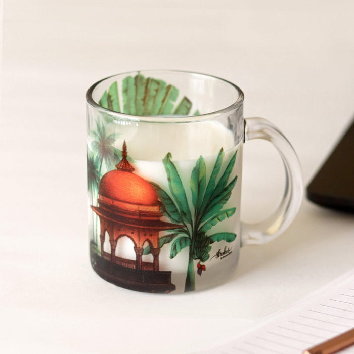 Royal Elephant Glass Mug - Gift Set