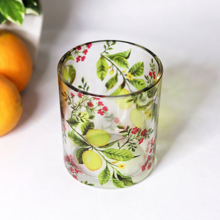 Zesty Lemon Beverage Glasses (Set of 2 and 4) - Strokes by Namrata Mehta