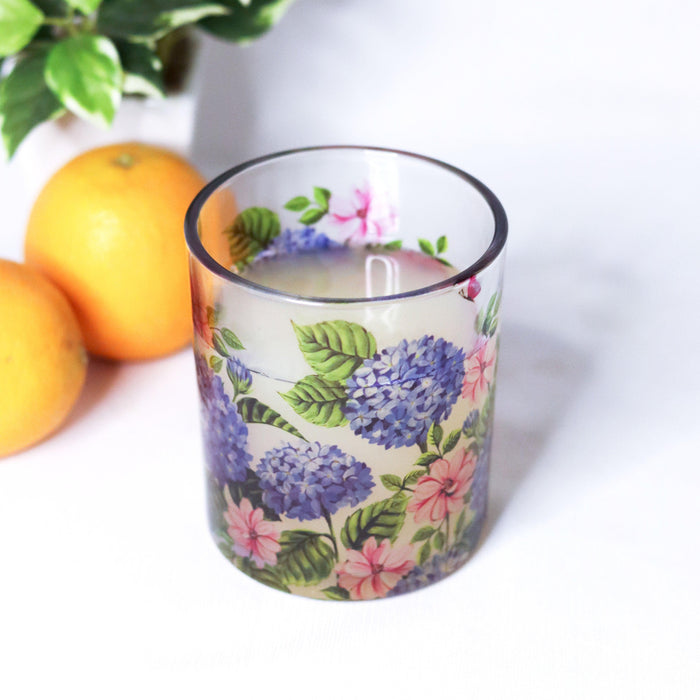 Hydrangea Beverage Glasses (Set of 2 and 4) - Strokes by Namrata Mehta