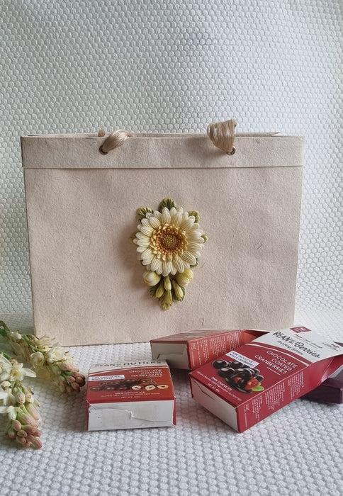 Dandelion Sunflower Jute Bag