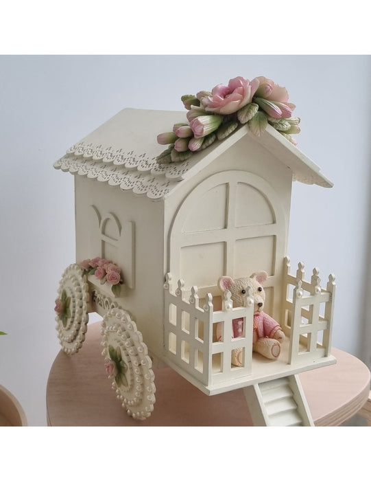 Floret Wooden House Decorative