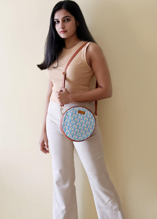 Pastel Palette Orbit Sling Bag - Strokes by Namrata Mehta