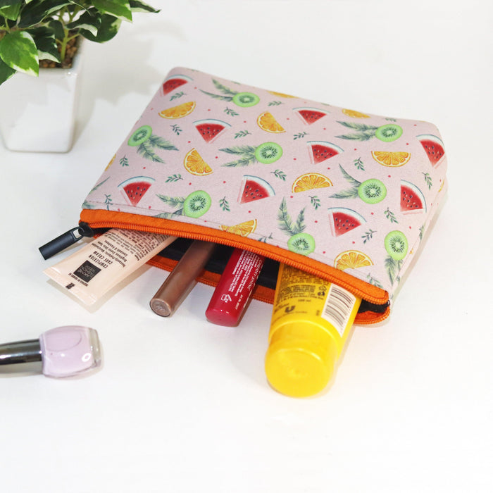 Fruit Fest Cosmetic Pouches - Set of 2 - Strokes by Namrata Mehta