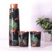 The Leopard Print Copper Bottle and Tumbler Set - Strokes by Namrata Mehta