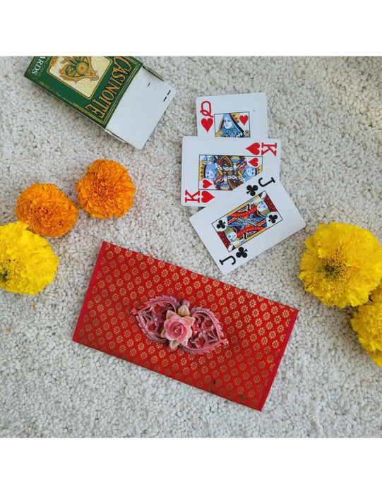 Cloth Envelope Set: Scarlet And Ivory Combo