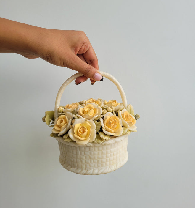 Dandelion-Floret Round Basket