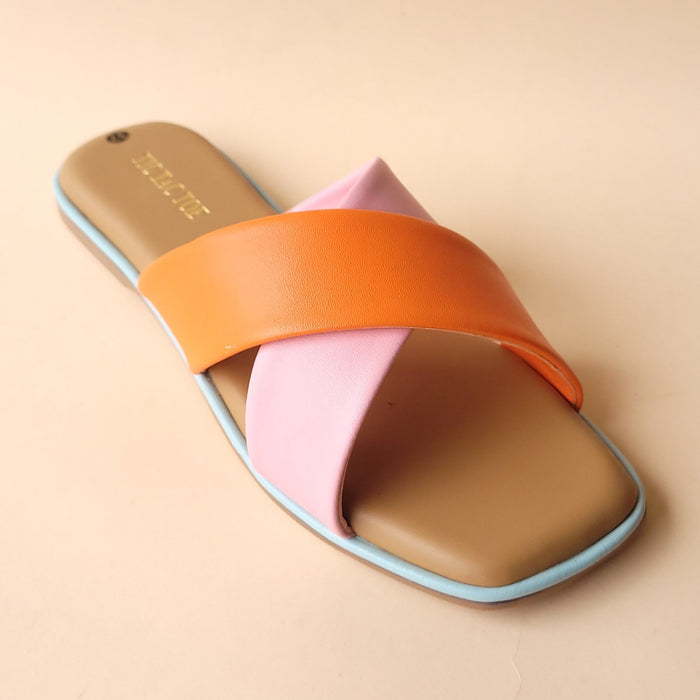 Orange Pink Cross Flats