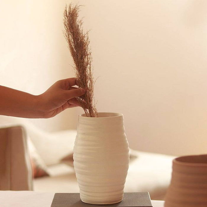 Ginger vase-White