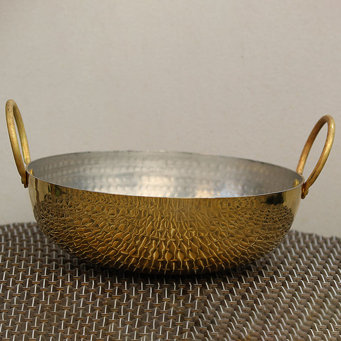 Brass Kadahi With Lid