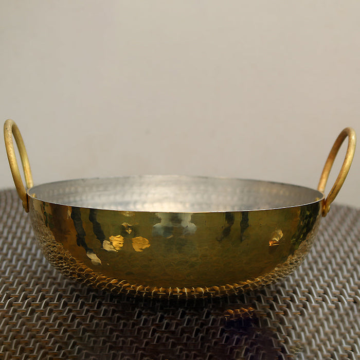 Brass Kadahi With Lid