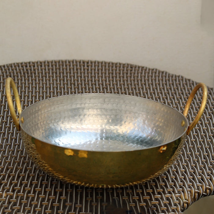 Brass Kadahi With Lid