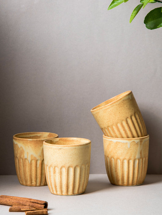 Ceramic Stoneware Kulhad - Beige