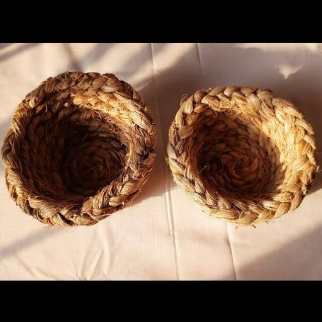 Banana Fibre Handwoven Indoor Planter - Small - Pack of 2