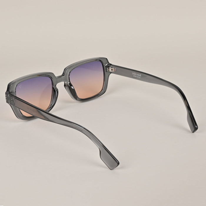 Voyage Grey & Brown Wayfarer Sunglasses - MG3701