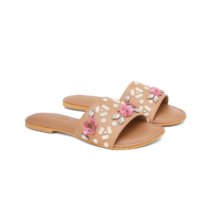 Nude Cherry Blossom Flats